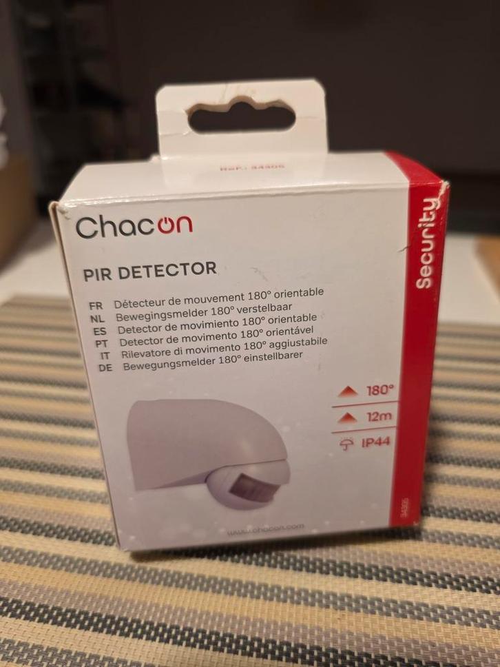 Bewegingsdetector PIR 180, merk Chacon, nieuw verpakt, Doe-het-zelf en Bouw, Elektriciteit en Kabels, Nieuw, Schakelaar, Ophalen of Verzenden