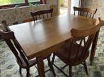 Tafel + 4 stoelen, Ophalen, Gebruikt