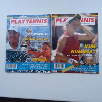 Clijsters & Henin in 2 magazines ' Play Tennis' 2003. 