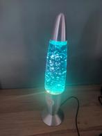 Blauwe Glitter-Lavalamp, Huis en Inrichting, Ophalen, Zo goed als nieuw, Glitterlamp, Metaal
