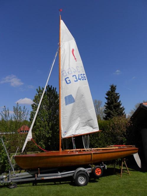 Korsar en bois 1968, Sports nautiques & Bateaux, Voiliers ouverts, Utilisé, Autres types, 3 à 6 mètres, Bois, Sans moteur, Enlèvement