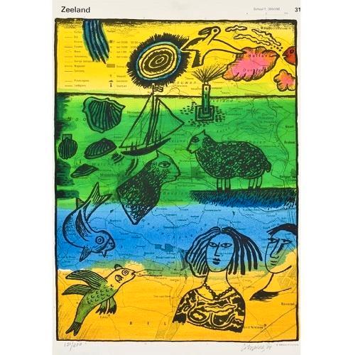 Corneille - "Zeeland", Antiquités & Art, Art | Lithographies & Sérigraphies, Envoi