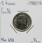 Belgique 1 franc 1980 FR pracht    (342), Postzegels en Munten, Munten | België, Ophalen of Verzenden, Losse munt