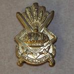 Belgische Leger Metalen Baret Badge - Cadet School (messing), Verzamelen, Ophalen of Verzenden, Embleem of Badge