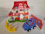 Poppenhuis fisher price en auto fisher price, Ophalen of Verzenden, Zo goed als nieuw