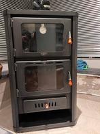 Hout kachel prity met cv aansluiting en oven, Huis en Inrichting, Kachels, Ophalen, Gebruikt, Houtkachel, Vrijstaand