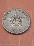 CUBA 20 centavos 1969, Timbres & Monnaies, Monnaies | Amérique, Amérique centrale, Enlèvement ou Envoi, Monnaie en vrac
