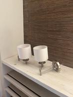 2 wandlampen, Huis en Inrichting, Lampen | Wandlampen, Ophalen, Zo goed als nieuw, Metaal, Landelijk