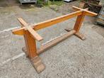 Oude klooster tafel onderstel / poot, Hoog 74 cm Lang 2 m, Ophalen, Zo goed als nieuw, Tafelpoot