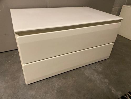 2 Ladekasten , Commodes wit gelakt soft-edge, Huis en Inrichting, Kasten | Ladekasten, Gebruikt, Minder dan 100 cm, 50 tot 100 cm