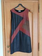 robe tons noir/brun/rouille - taille 42 (Cassis), Comme neuf, Noir, Taille 38/40 (M), Sous le genou