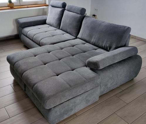 Divan gris convertible avec rangement, Maison & Meubles, Canapés | Salons, Comme neuf, Banc droit, Quatre personnes ou plus, 250 à 300 cm