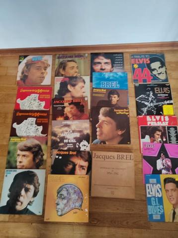 Vinyls presley + brel 