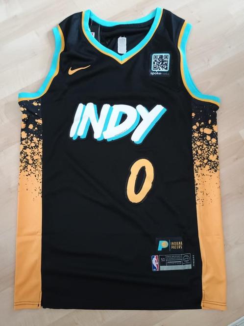 Indiana Pacers Jersey Haliburton maat: L, Sport en Fitness, Basketbal, Nieuw, Kleding, Verzenden