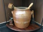 Brocante bruine XL gres pot, Antiquités & Art, Antiquités | Céramique & Poterie, Enlèvement ou Envoi