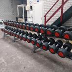 Ziva Pu Urethane Dumbells Set 20 kilo tot 50 kilo +opbergrek, Sport en Fitness, Ophalen, Zo goed als nieuw