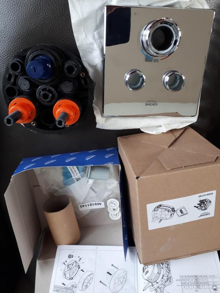 Grohe 29124 000 inb.kraan/MAPE badk.onderk./Opb.kom m.kraan, Doe-het-zelf en Bouw, Sanitair, Zo goed als nieuw, Wastafel, Chroom