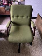Retro groene bureaustoel, Huis en Inrichting, Bureaustoelen, Ophalen, Gebruikt, Groen, Bureaustoel