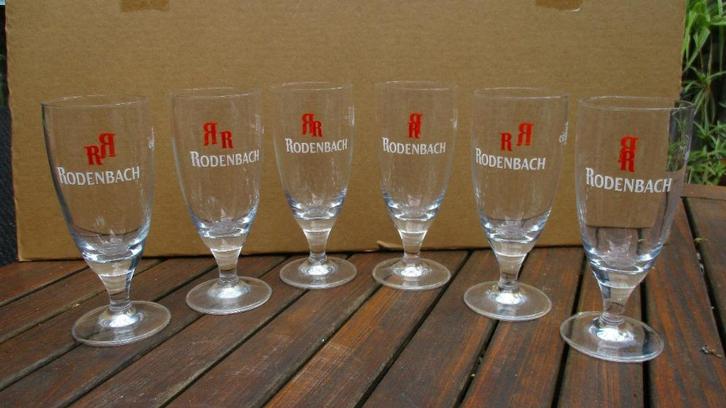 6 Kristallen Rodenbach glazen van Ritzenhoff, Verzamelen, Glas en Drinkglazen, Nieuw, Bierglas, Ophalen