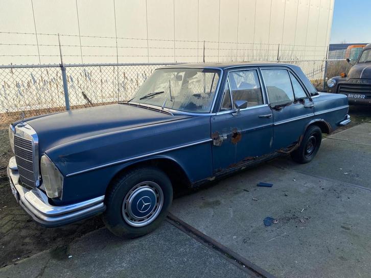 Mercedes-Benz S-klasse 280 SE restauratie project, Auto's, Mercedes-Benz, Te koop, S-Klasse, LPG, Berline, 4 deurs, Automaat, Blauw