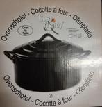 Cosy & Trendy ronde zwarte ovenschotel (2 liter) met deksel, Nieuw, Schaal of Schalen, Overige stijlen, Ophalen