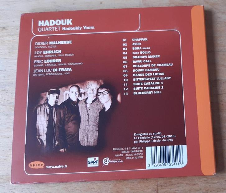 Hadouk Quartet, Cd's en Dvd's, Cd's | Jazz en Blues, Zo goed als nieuw, Jazz, Ophalen of Verzenden