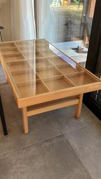 Salontafel glas, Huis en Inrichting, Tafels | Salontafels, Ophalen, Gebruikt, 100 tot 150 cm, 50 tot 100 cm