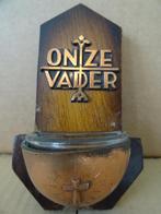 Bénitier Notre Père bénitier en bois bénitier vintage 1960, Collections, Enlèvement ou Envoi, Utilisé, Autres types, Christianisme | Catholique