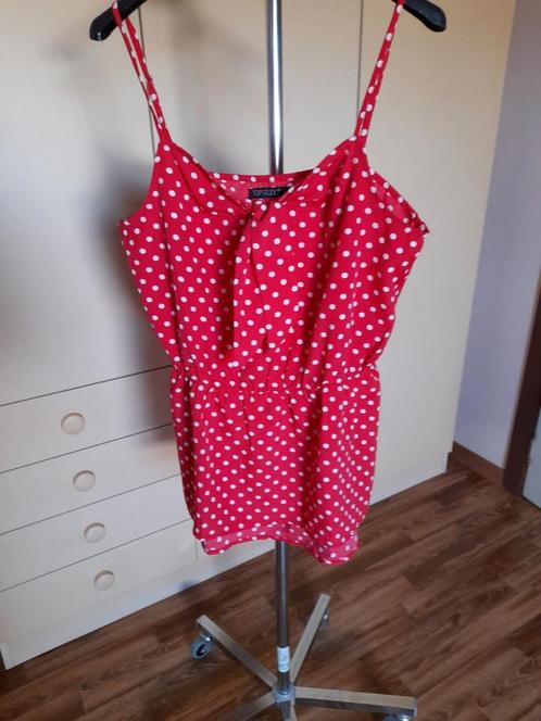 Top à imprimé à pois., Vêtements | Femmes, Tops, Neuf, Taille 42/44 (L), Rouge, Sans manches, Enlèvement ou Envoi