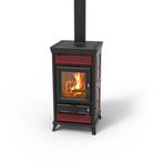 Gietijzeren Houtkachel Ilaria Bordeaux Keramiek AANBIEDING!, Huis en Inrichting, Kachels, Ophalen of Verzenden, Vrijstaand, Hout