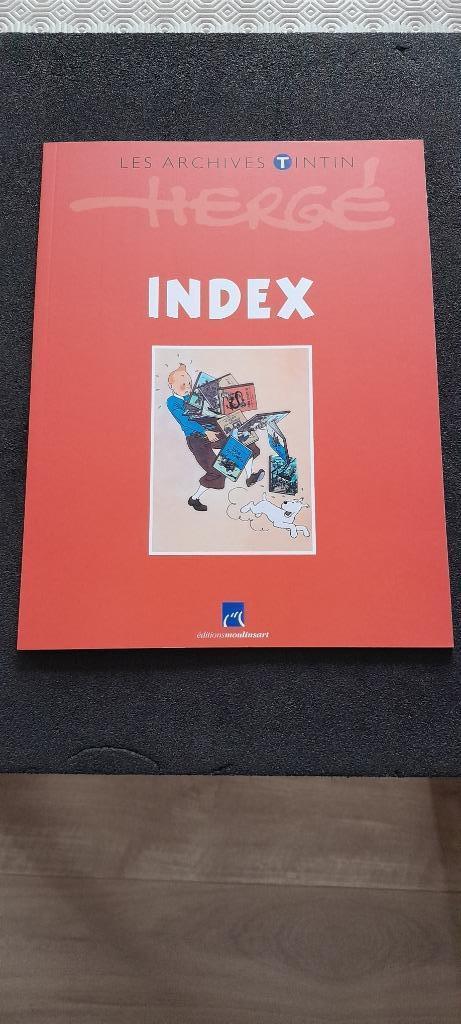 INDEX: FIJN COLLECTIEBOEK, KUIFJE, ARCHIEVEN, ATLAS, HERGE, Verzamelen, Stripfiguren, Zo goed als nieuw, Kuifje, Ophalen of Verzenden