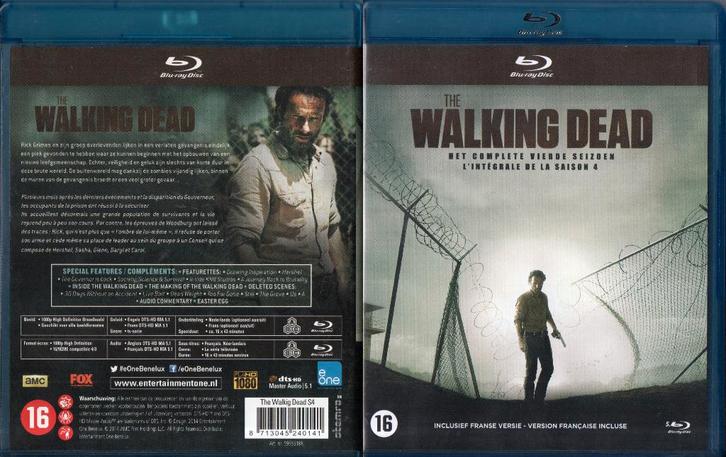 walking dead seizoen 4 (5 blu-ray) nieuw  , Cd's en Dvd's, Blu-ray, Zo goed als nieuw, Horror, Boxset, Ophalen of Verzenden