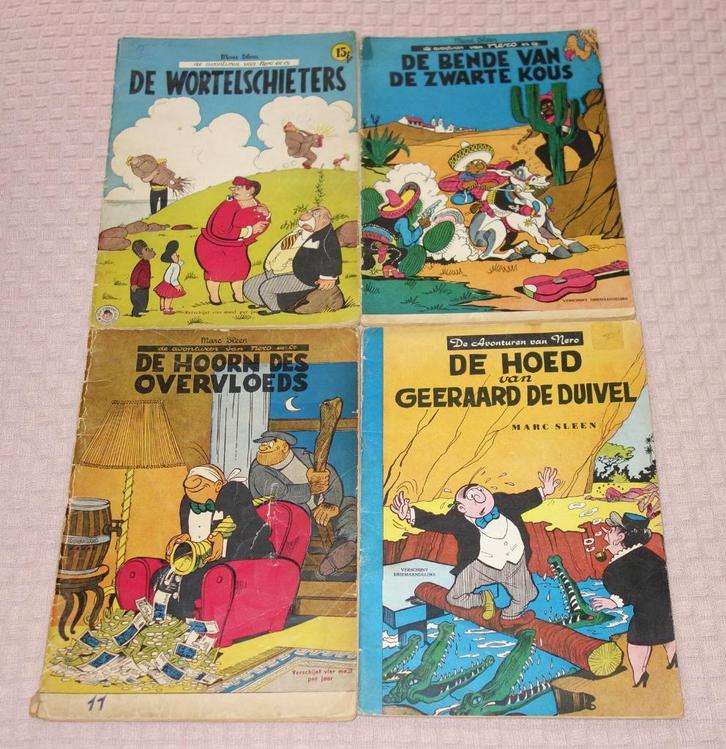 Verzameling strips Nero (Marc Sleen 1958 - 1966)., Boeken, Stripverhalen, Gelezen, Meerdere stripboeken, Ophalen of Verzenden