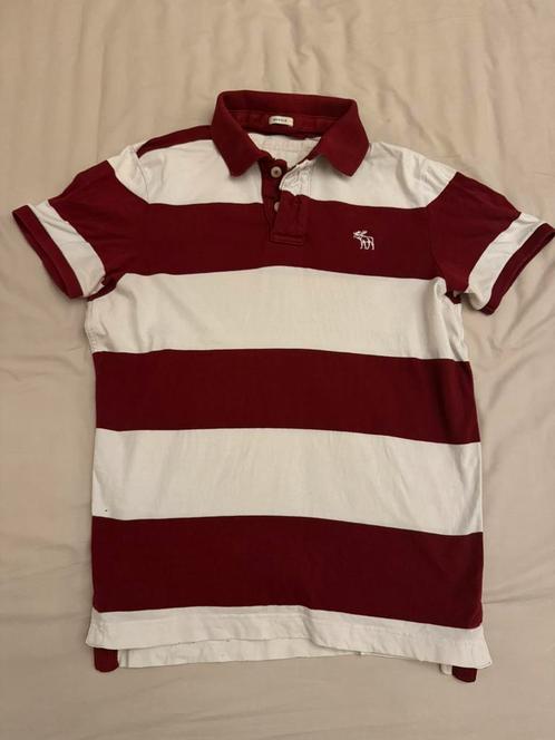 Gestreepte polo van Abercrombie, Kleding | Heren, Polo's, Wit, Ophalen of Verzenden