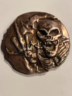 Unieke handgegoten 999 zilver silver art bar PPD skeleton, Postzegels en Munten, Edelmetalen en Baren, Ophalen of Verzenden, Zilver