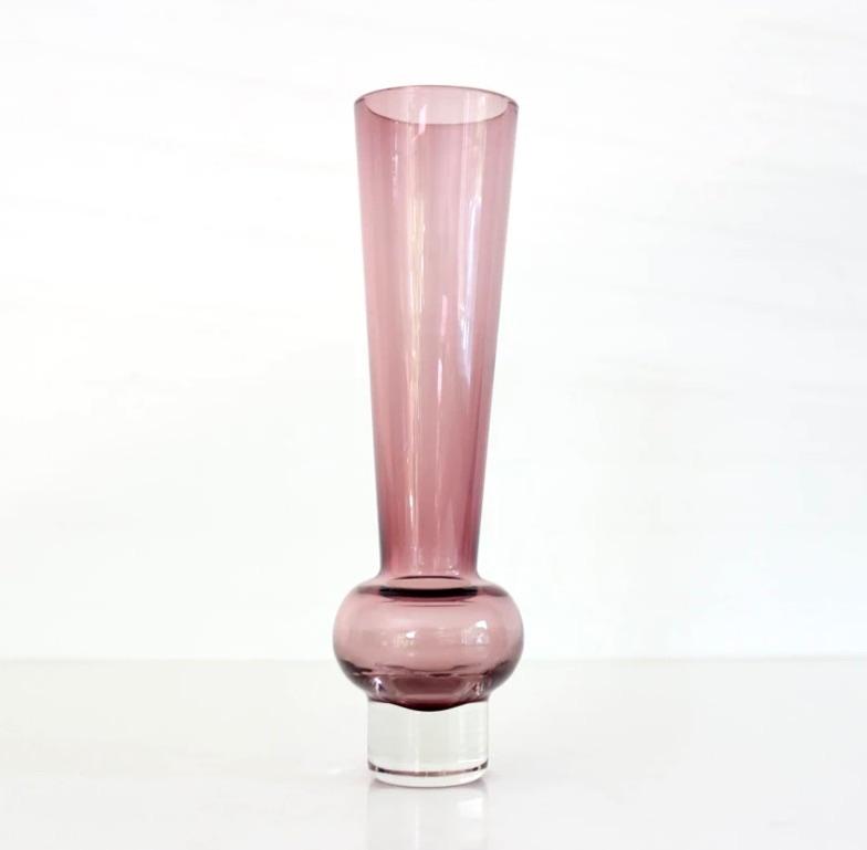 Vintage seventies glazen vaasje, Enlèvement ou Envoi