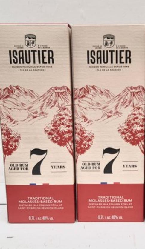 Rum Isautier 7 years (2 flessen), Diversen, Levensmiddelen, Ophalen of Verzenden