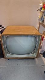 Retro vintage televisie Philips met houten  omlijsting, Audio, Tv en Foto, Vintage Televisies, Ophalen, Zo goed als nieuw, 40 tot 60 cm