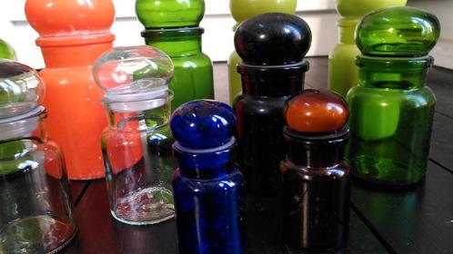 collectie vintage glazen apothekers potten, Antiek en Kunst, Antiek | Glaswerk en Kristal, Ophalen