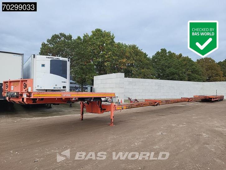 Nooteboom MC0-73-04V 4 assen Triple (3) Extendable 3x Steeri, Auto's, Vrachtwagens, Bedrijf, Te koop, Aanhangers en Opleggers