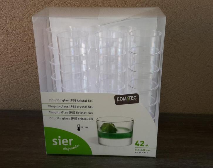 Lot / partij dessert of shotglaasjes POLY ( NIEUW ), Huis en Inrichting, Keuken | Potten en Pannen, Nieuw, Ophalen of Verzenden