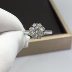Nieuwe ring, 2 karaat,diamanttest positief!, Bijoux, Sacs & Beauté, Bagues, Avec pierre précieuse, Argent, Femme, 17 à 18
