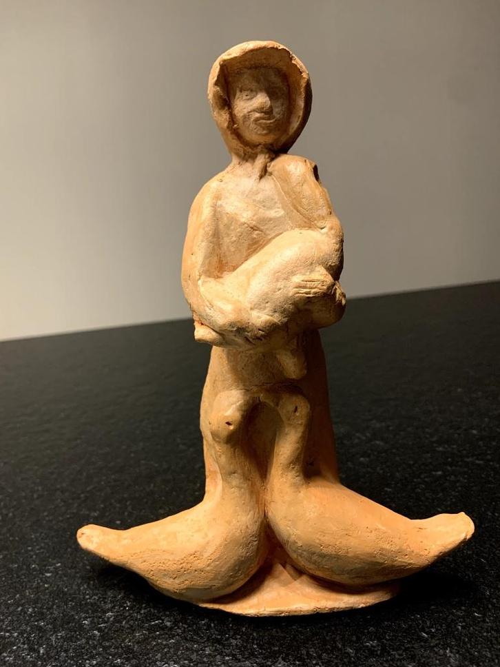 Statue unique signée Fernand Tomasi – Gaume belge, Antiek en Kunst, Antiek | Keramiek en Aardewerk, Ophalen