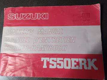Suzuki TS50 TS 50 handleiding jaren '70 beschikbaar voor biedingen