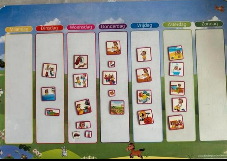 Magnetisch kinderplanbord, Kinderen en Baby's, Speelgoed | Educatief en Creatief, Gebruikt, Ontdekken, Ophalen of Verzenden