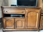 Houten tv-meubel, Huis en Inrichting, Kasten |Televisiemeubels, Ophalen, Gebruikt, Vintage