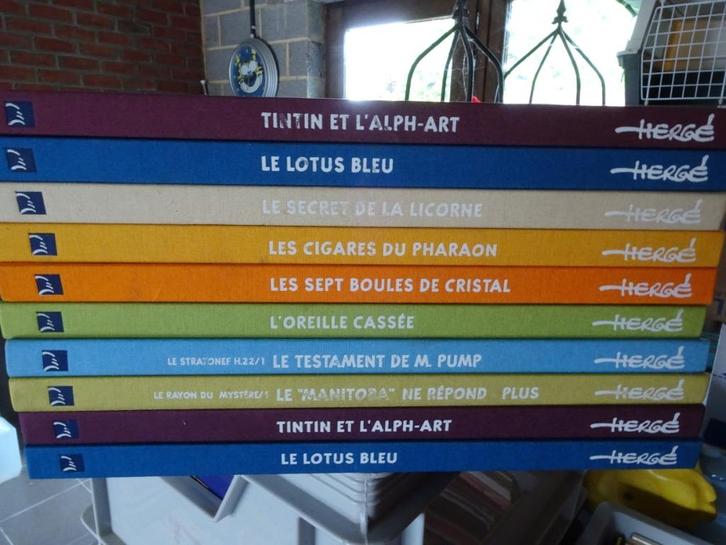 10 archieven van de Atlas Kuifje - Hergé, Verzamelen, Stripfiguren, Gebruikt, Boek of Spel, Kuifje, Ophalen of Verzenden