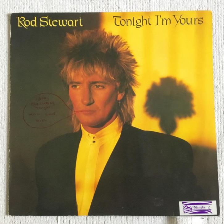 elpee vinyl Rod Steward - Tonight I'am Yours, Cd's en Dvd's, Vinyl | Pop, Gebruikt, 1980 tot 2000, 12 inch, Ophalen of Verzenden