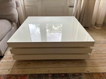 Table basse blanche moderne, Maison & Meubles, Tables | Tables de salon, Moins de 50 cm, 50 à 100 cm, Synthétique, Enlèvement