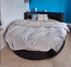 Rond zwart bed, Huis en Inrichting, Ophalen, Gebruikt, Zwart